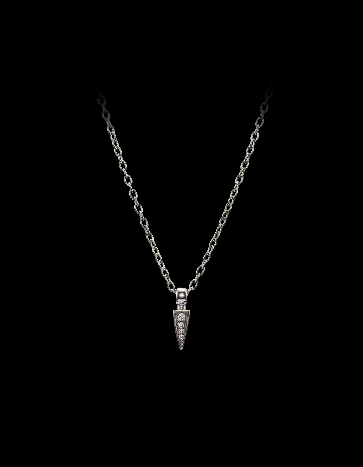 Tiny Poison Arrow Diamond Necklace-image-0