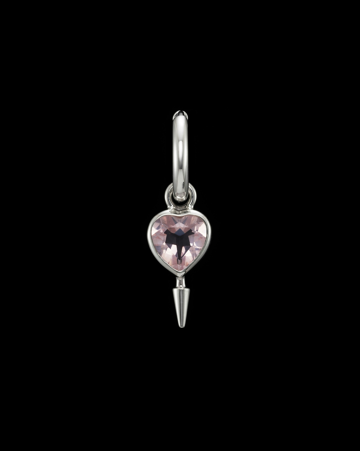 Single Love Faceted Earring-image-0