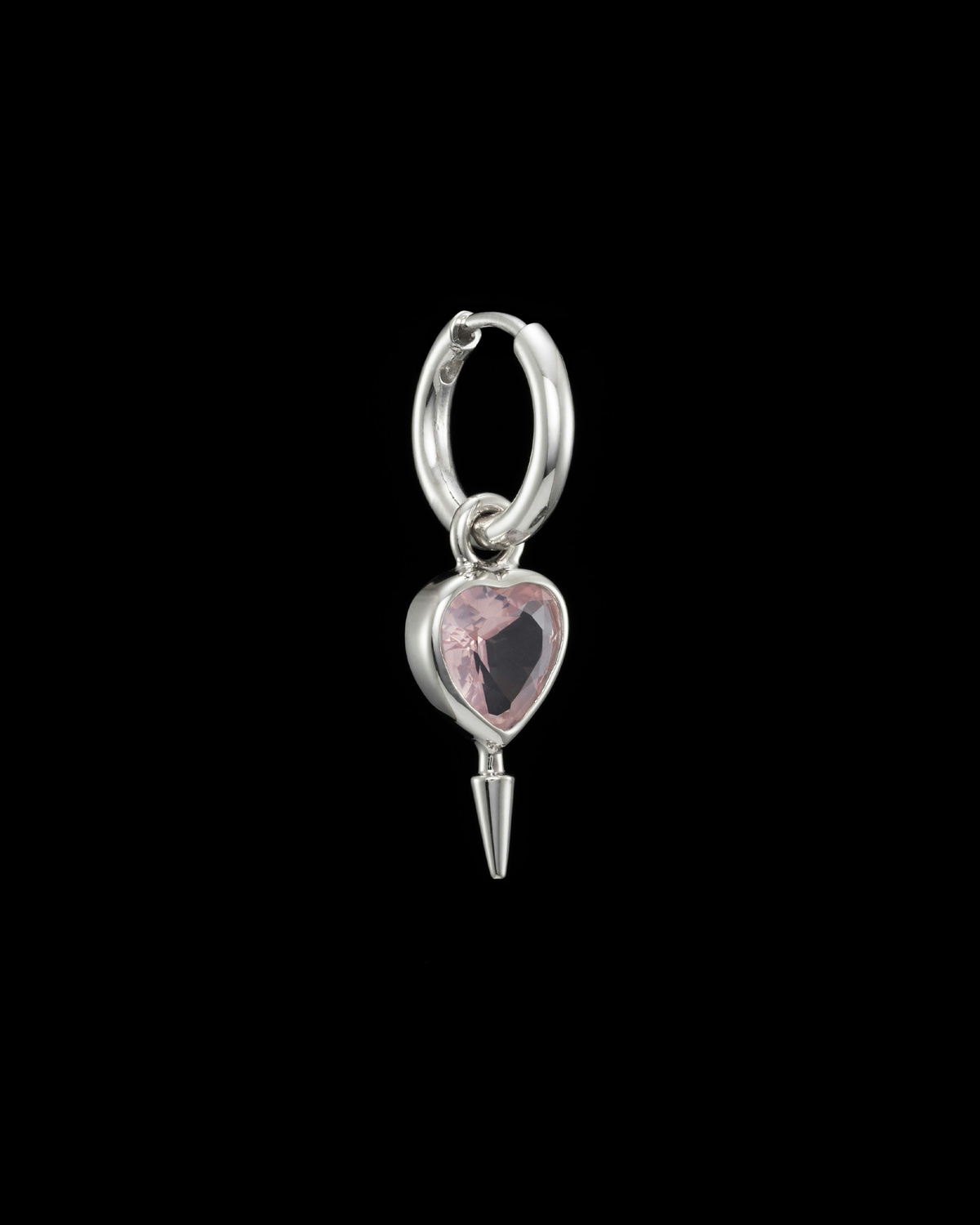 Single Love Faceted Earring-image-1