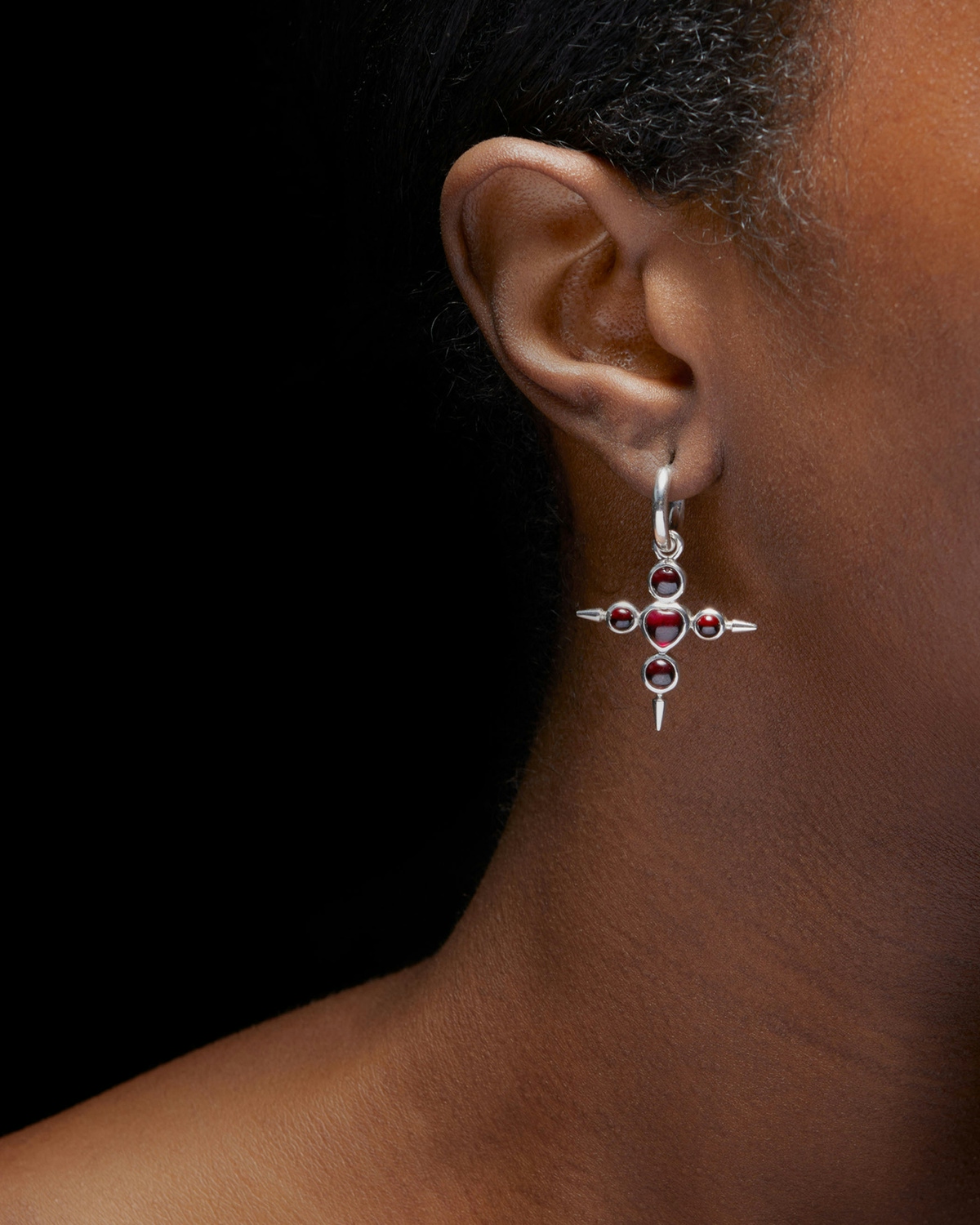 Empress Garnet Earring-image-1