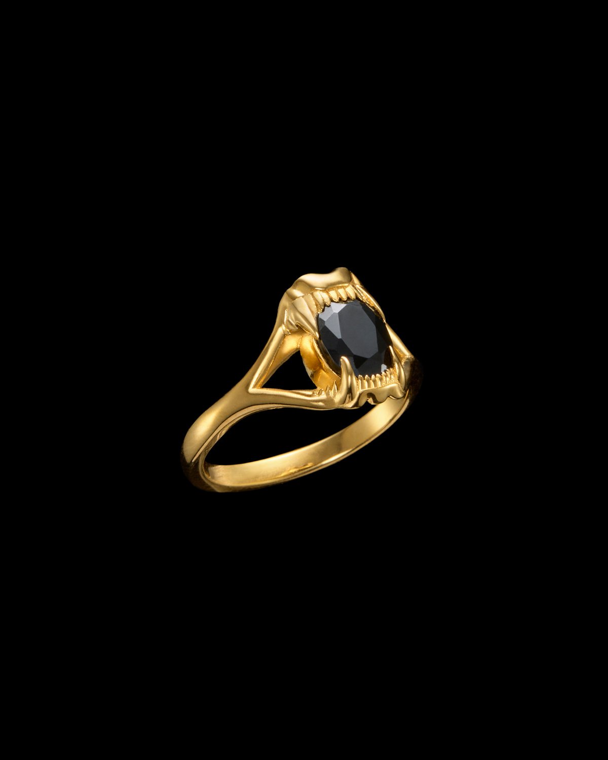 Tiny Jaw Stone Ring-image-1