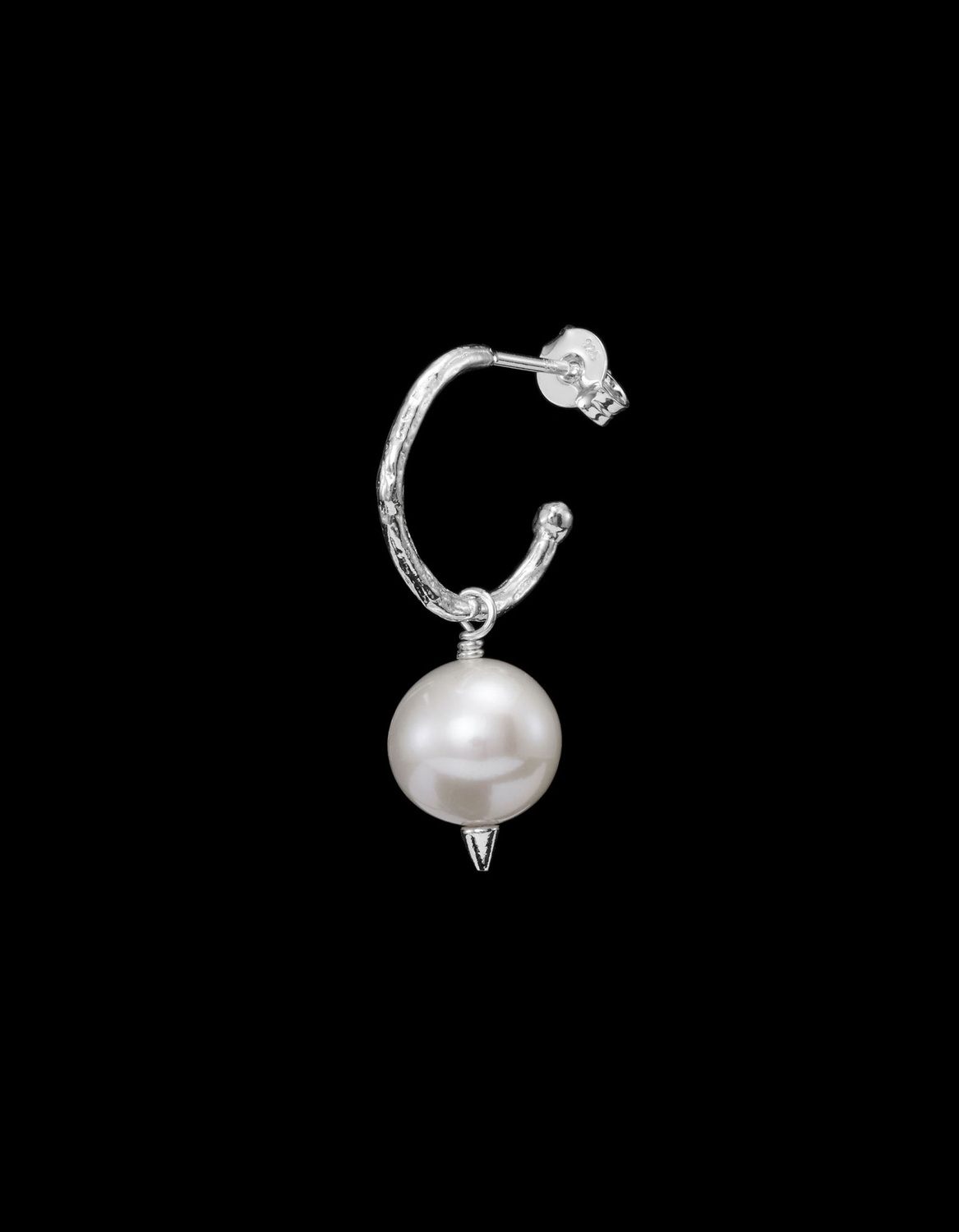 Pierced Pearl Earring-image-0