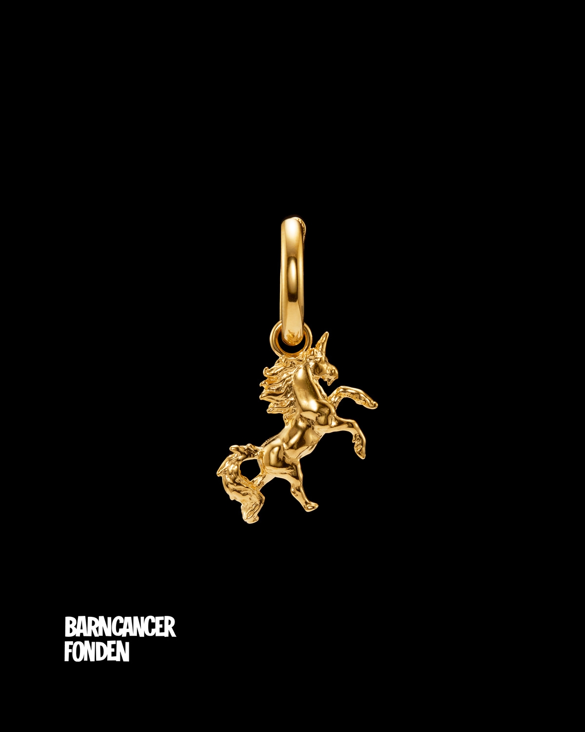 Mini Unicorn Earring Barncancerfonden-image-0