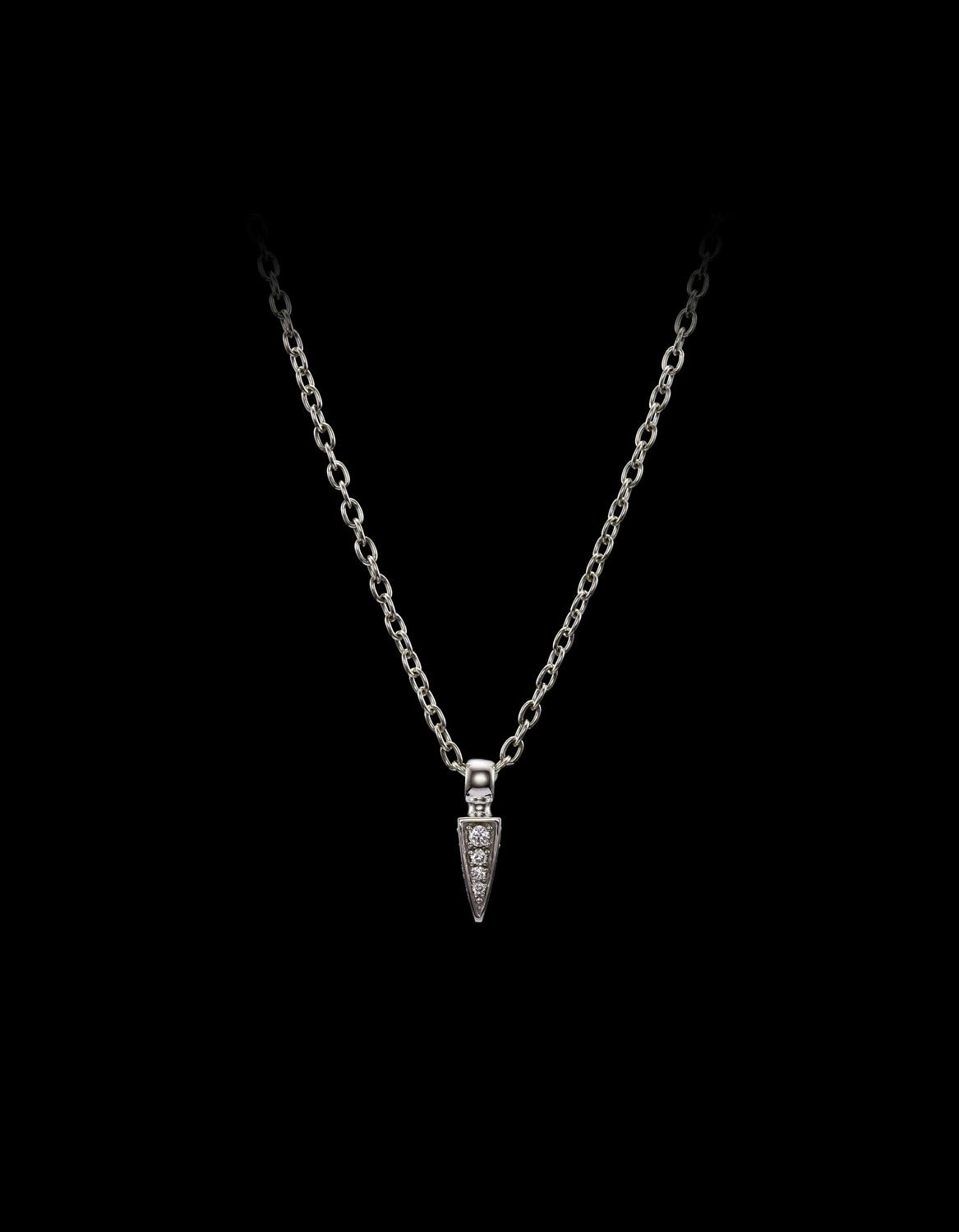 Tiny Poison Arrow Diamond Necklace