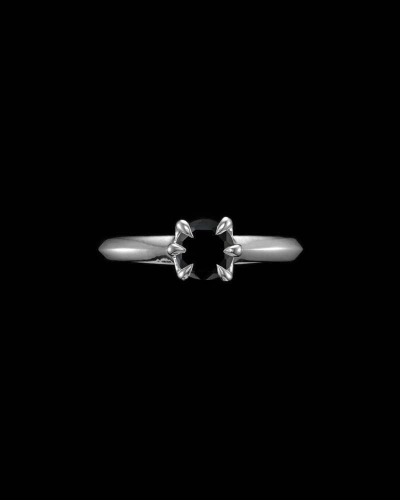 18K White Gold - 0.8CT Black Diamond - Made to Order