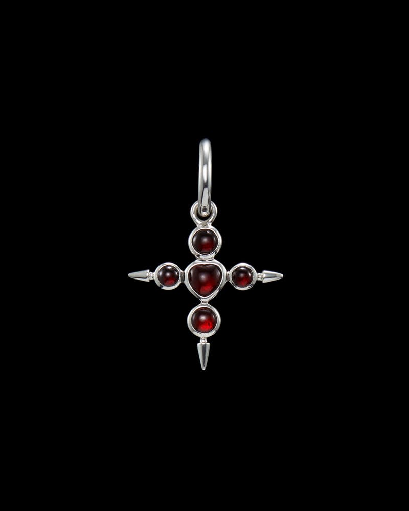 Silver - Red Garnet