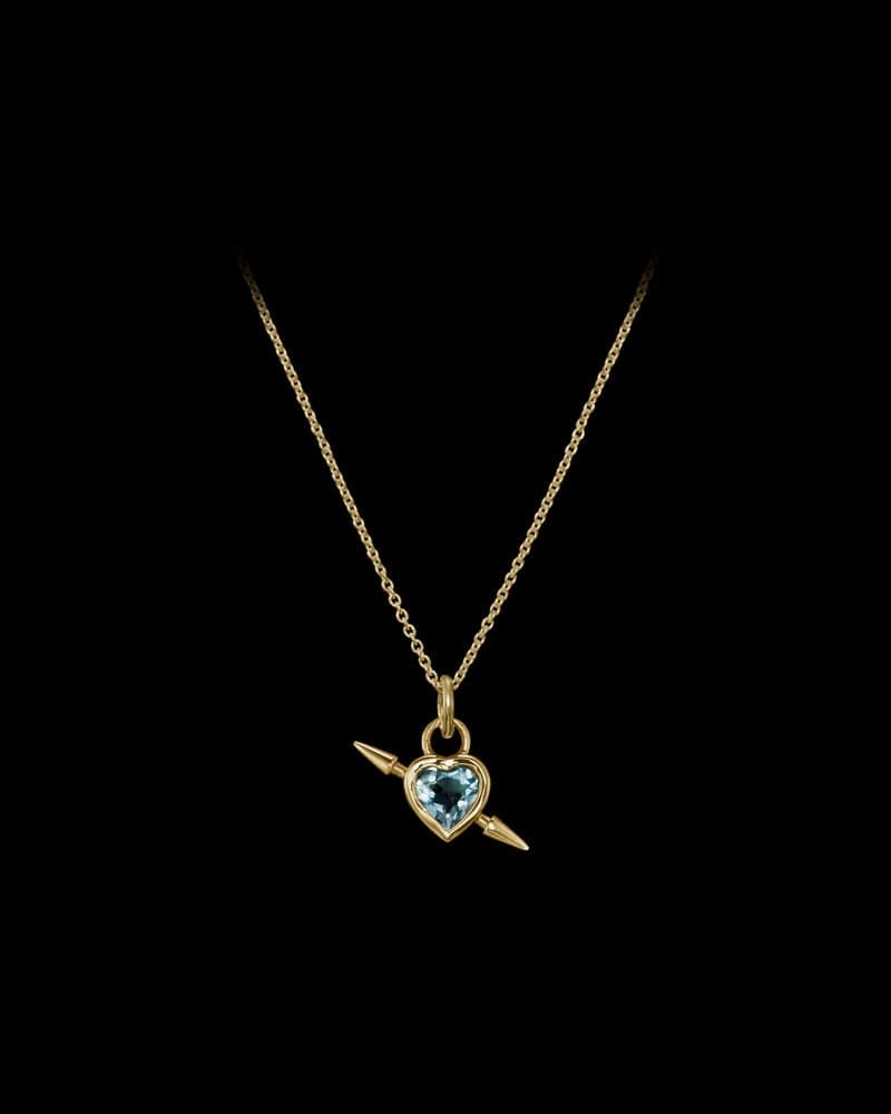 18K Yellow Gold - Aquamarine