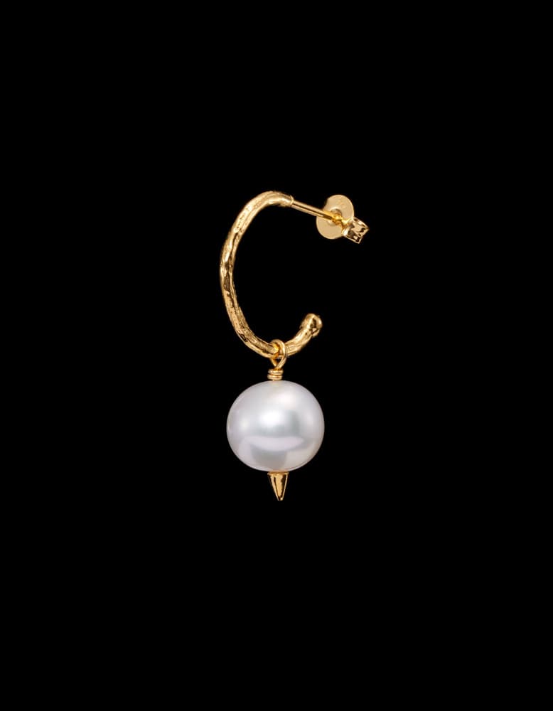 Gold-plated Silver Freshwater Pearl