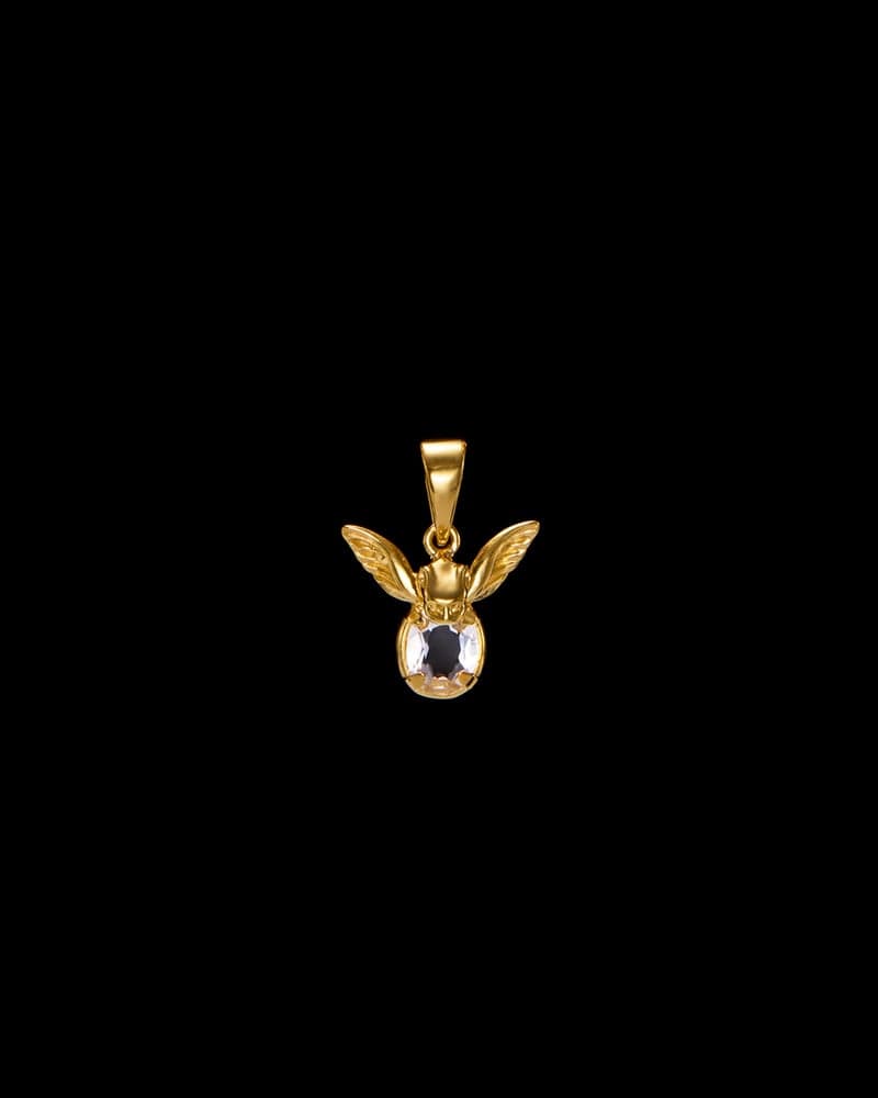 Gold-plated Silver - Clear Quartz