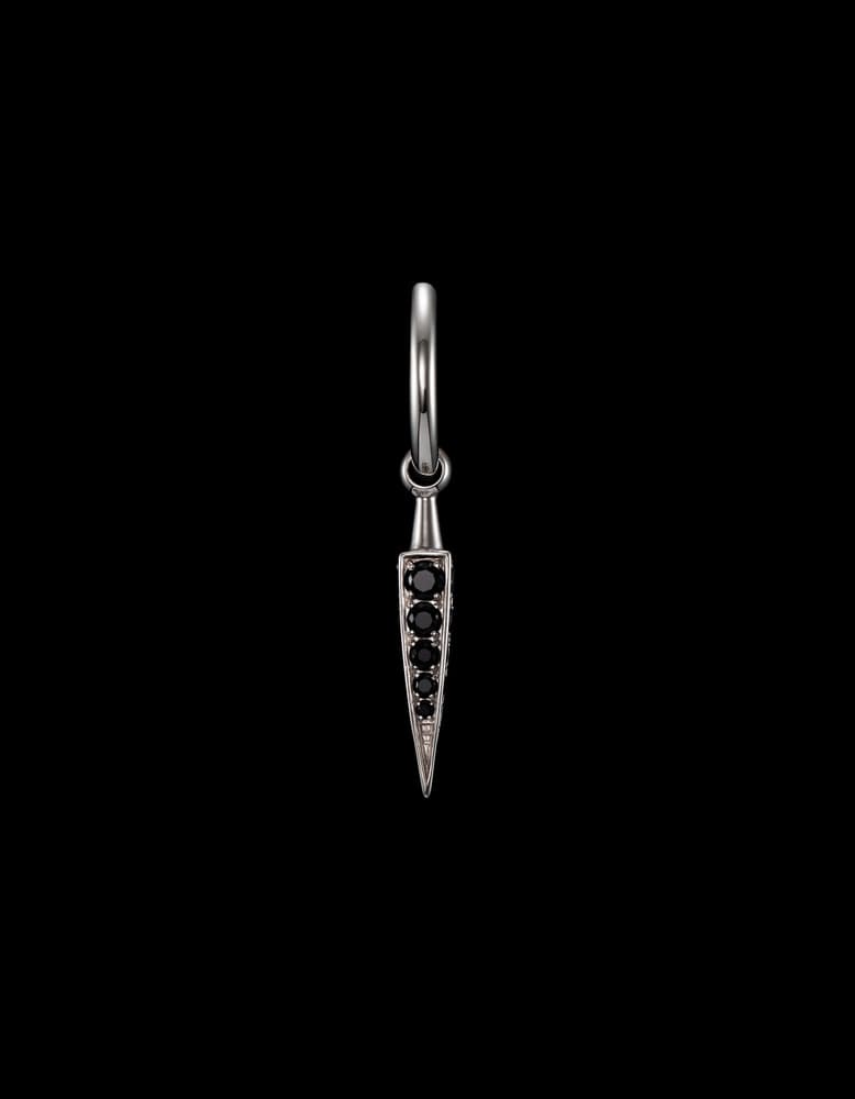 Silver - Black Spinel