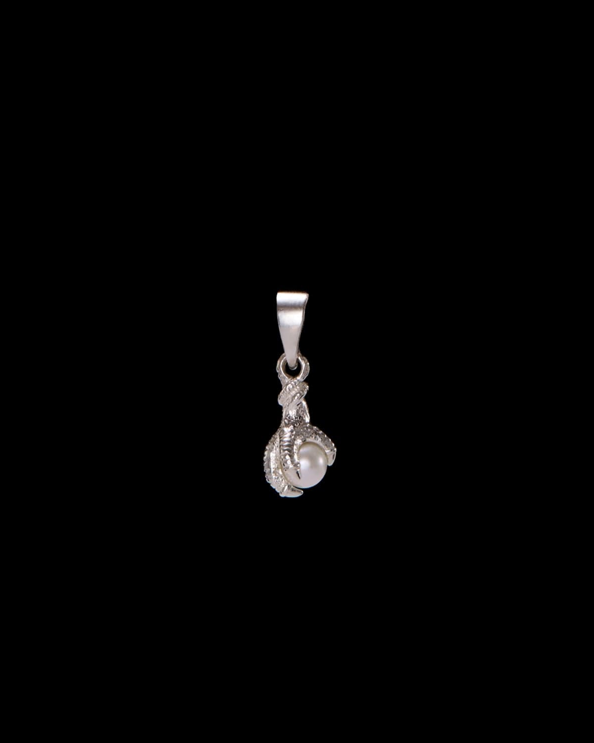 Tiny Claw Pearl charm