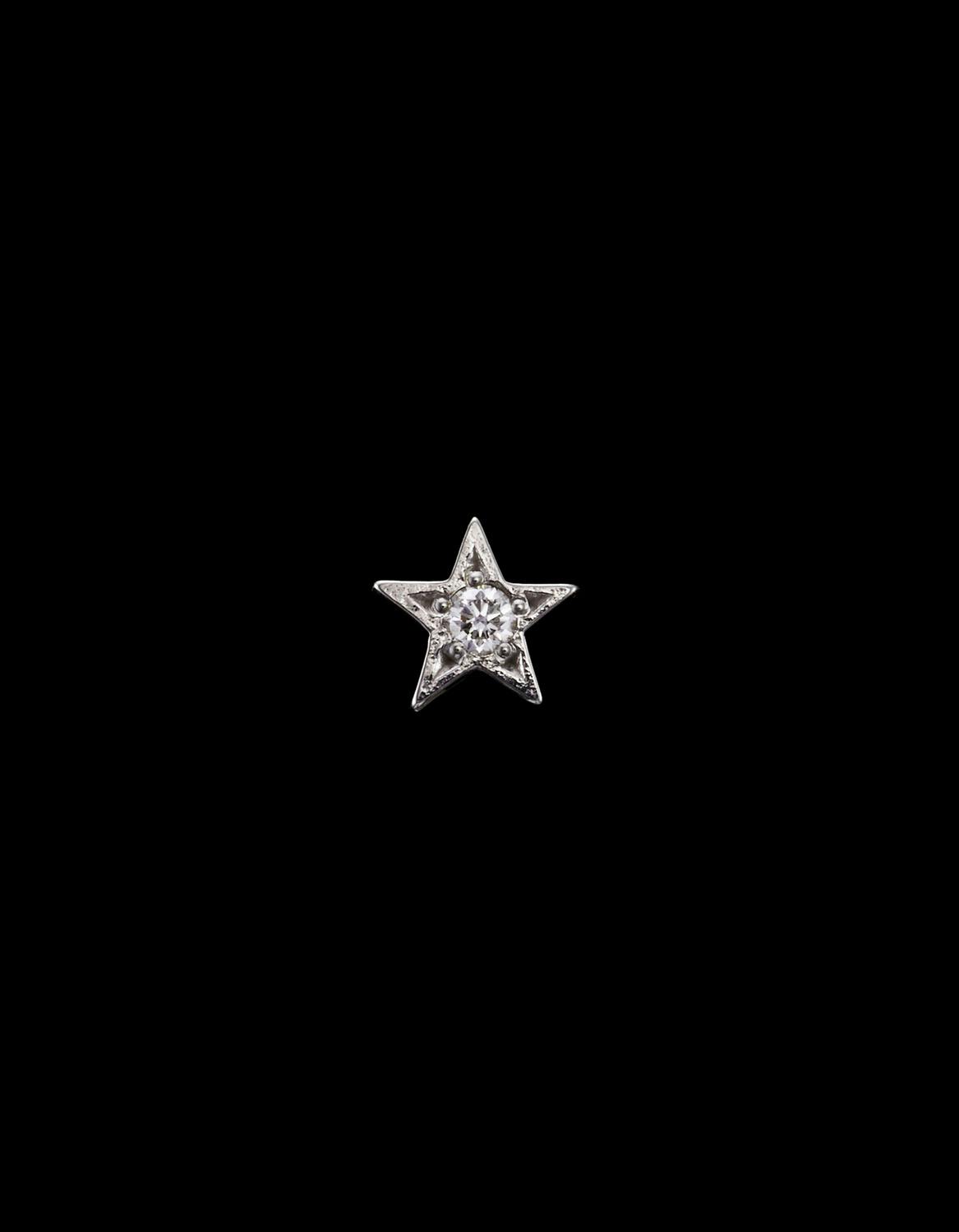 Star Diamond Ear Stud