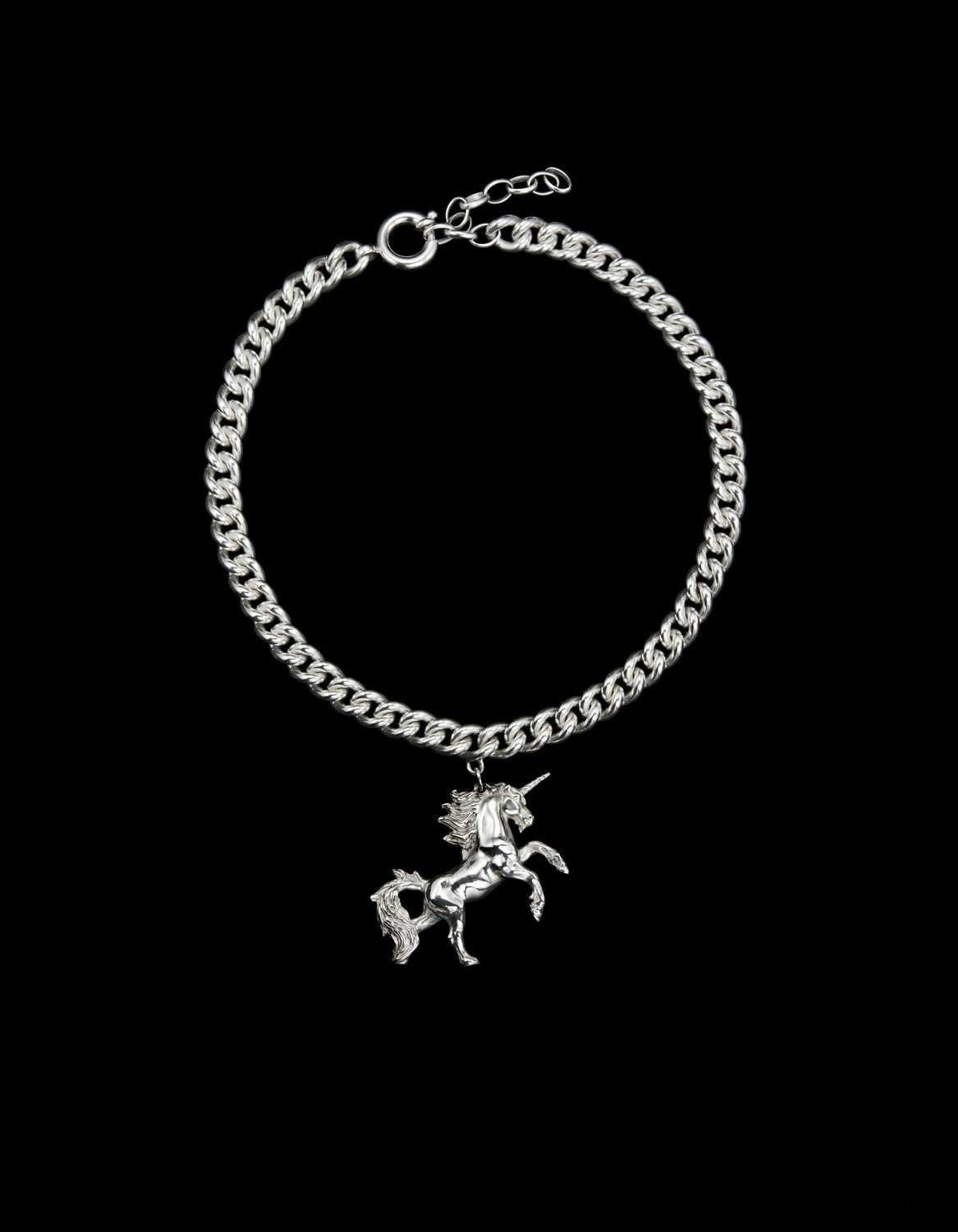 Chunky Chain Unicorn Necklace-image-0