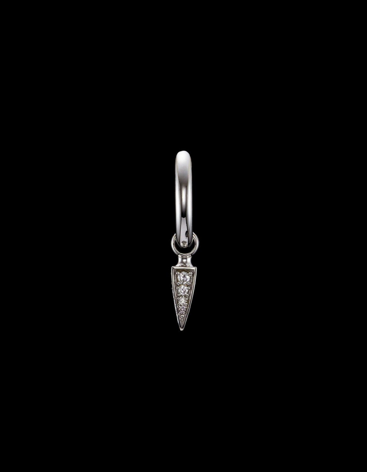 Tiny Poison Arrow Diamond Earring-image-0