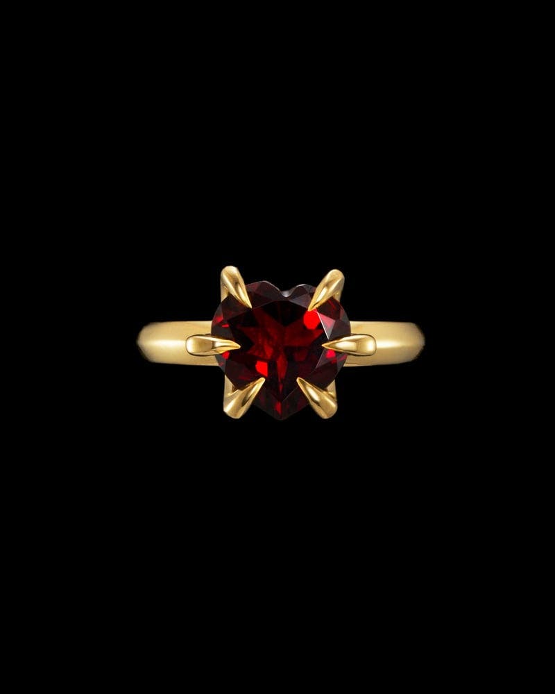 18K Yellow Gold - Mozambique Garnet - Made to Order