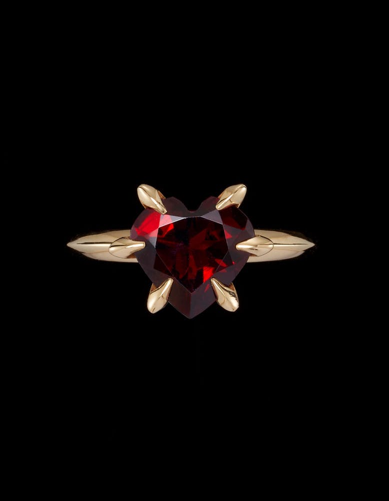 18K Yellow Gold - Mozambique Garnet - Made to Order