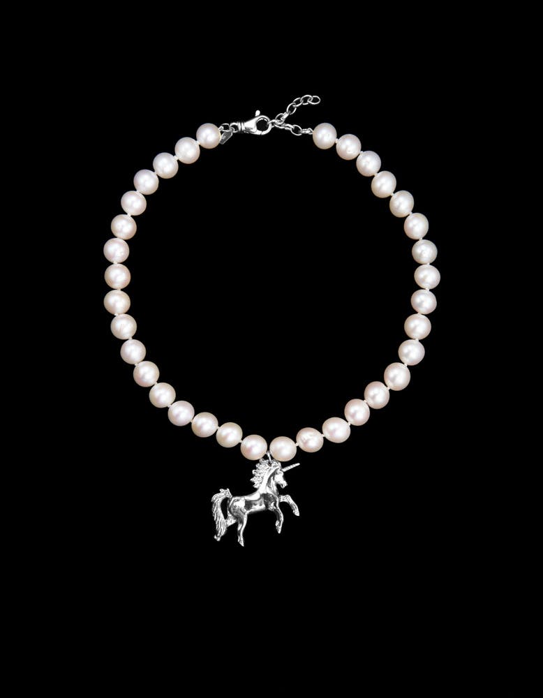Large Unicorn Pearl Necklace