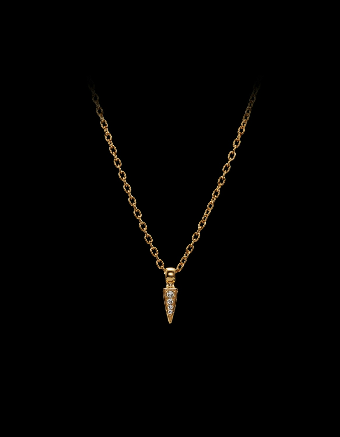 Tiny Poison Arrow Diamond Necklace-image-0