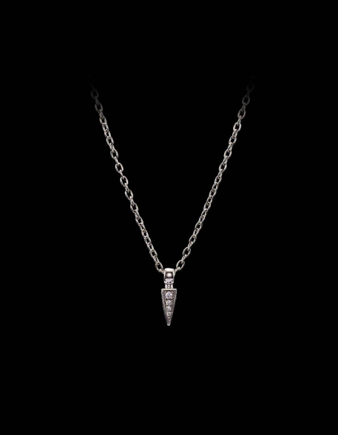 Tiny Poison Arrow Diamond Necklace