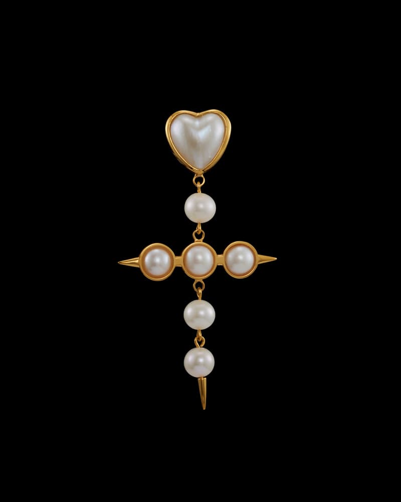 Gold-plated Silver - Mabe Pearl