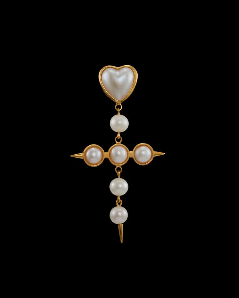 Gold-plated Silver - Mabe Pearl