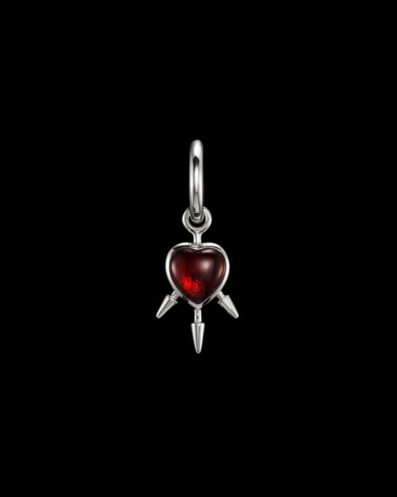 Silver - Red Garnet