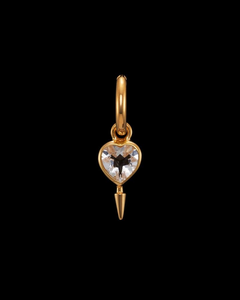 Gold-plated Silver - Clear Quartz