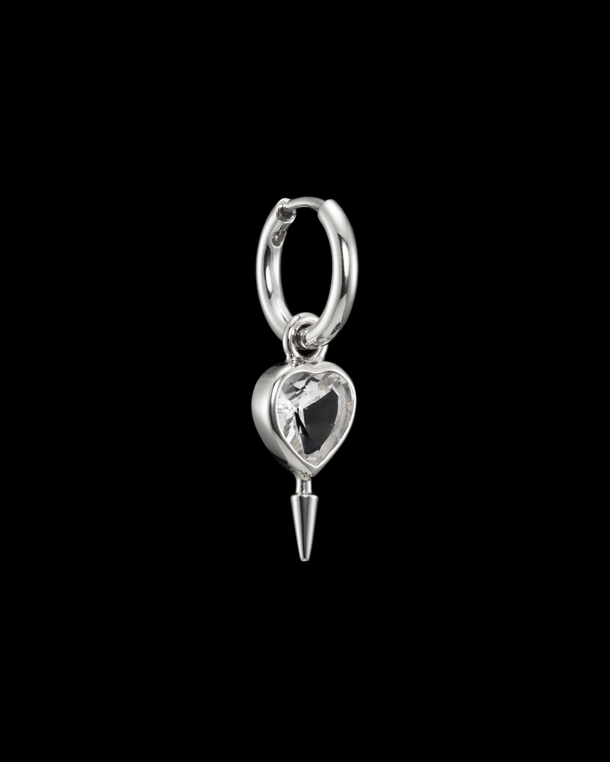 Single Love Faceted Earring-image-1