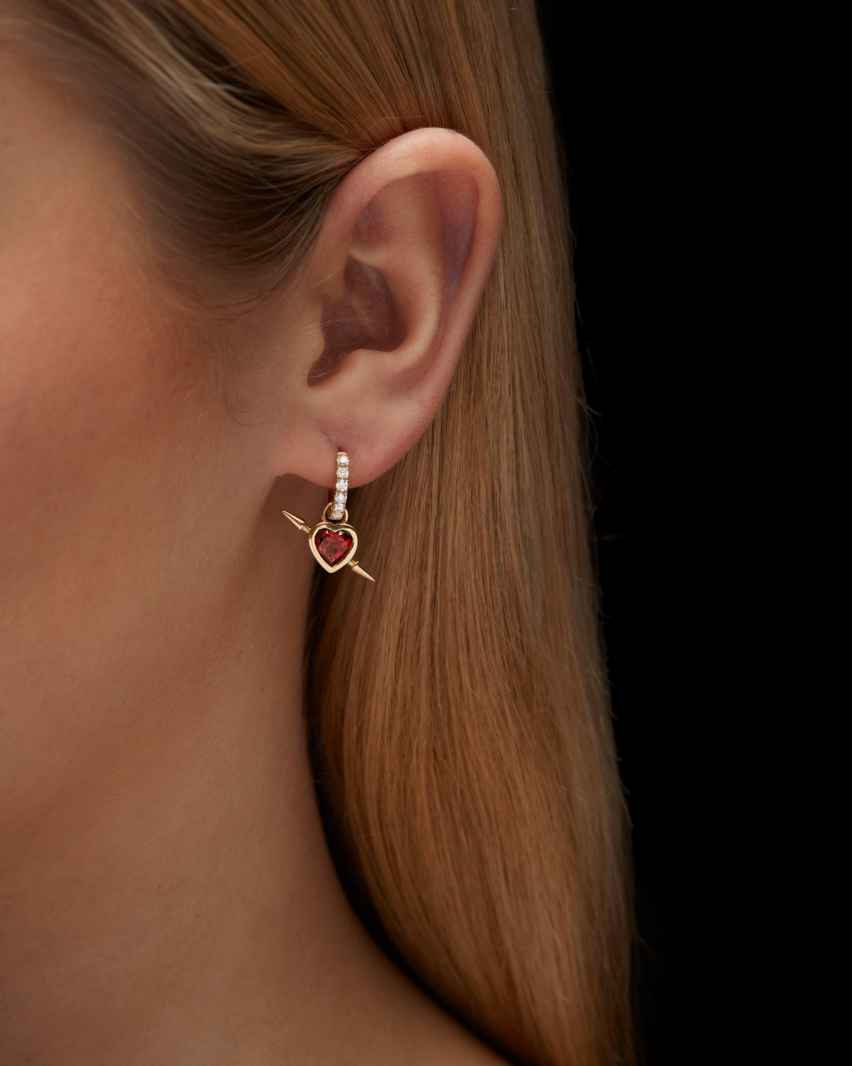 Rebel Heart Diamond Earring-image-3