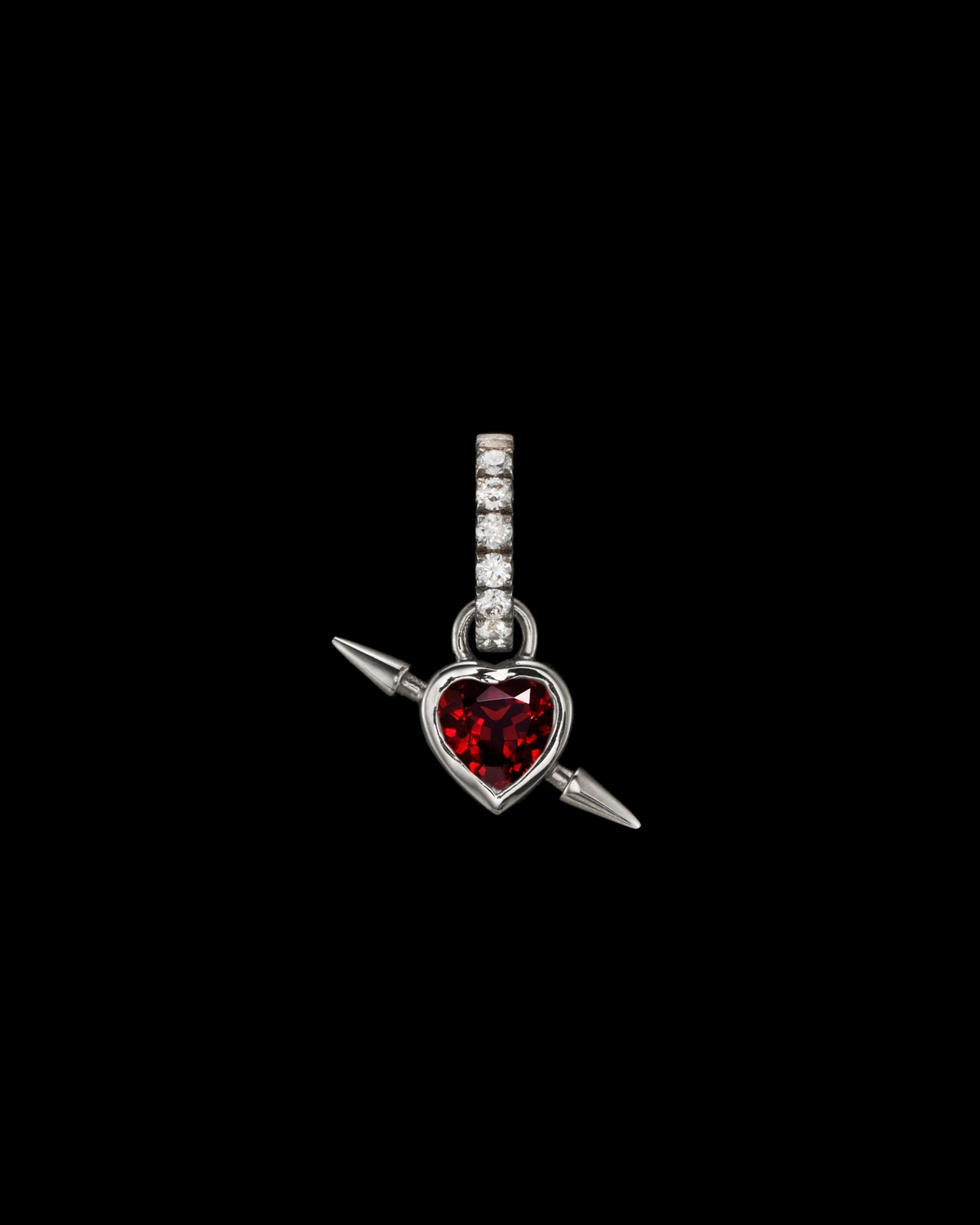 Rebel Heart Diamond Earring-image-0