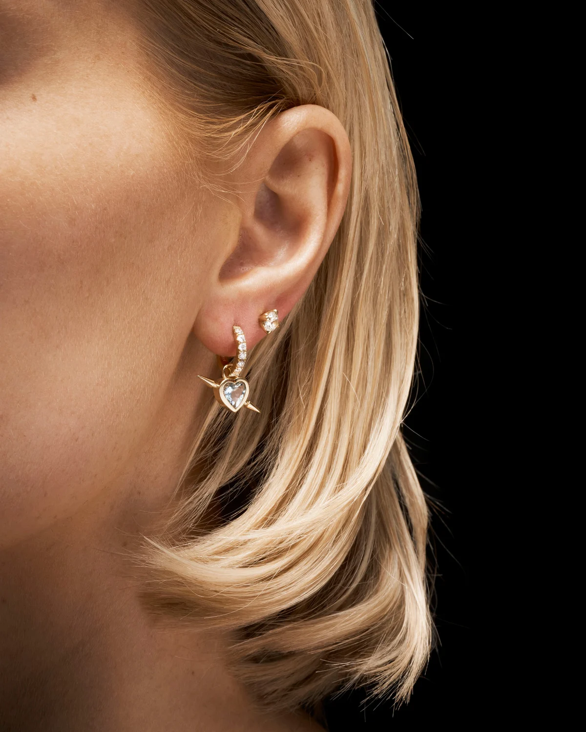 Rebel Heart Diamond Earring-image-4