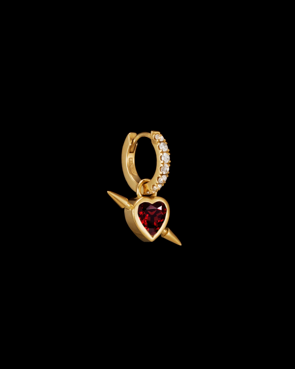 Rebel Heart Diamond Earring-image-1