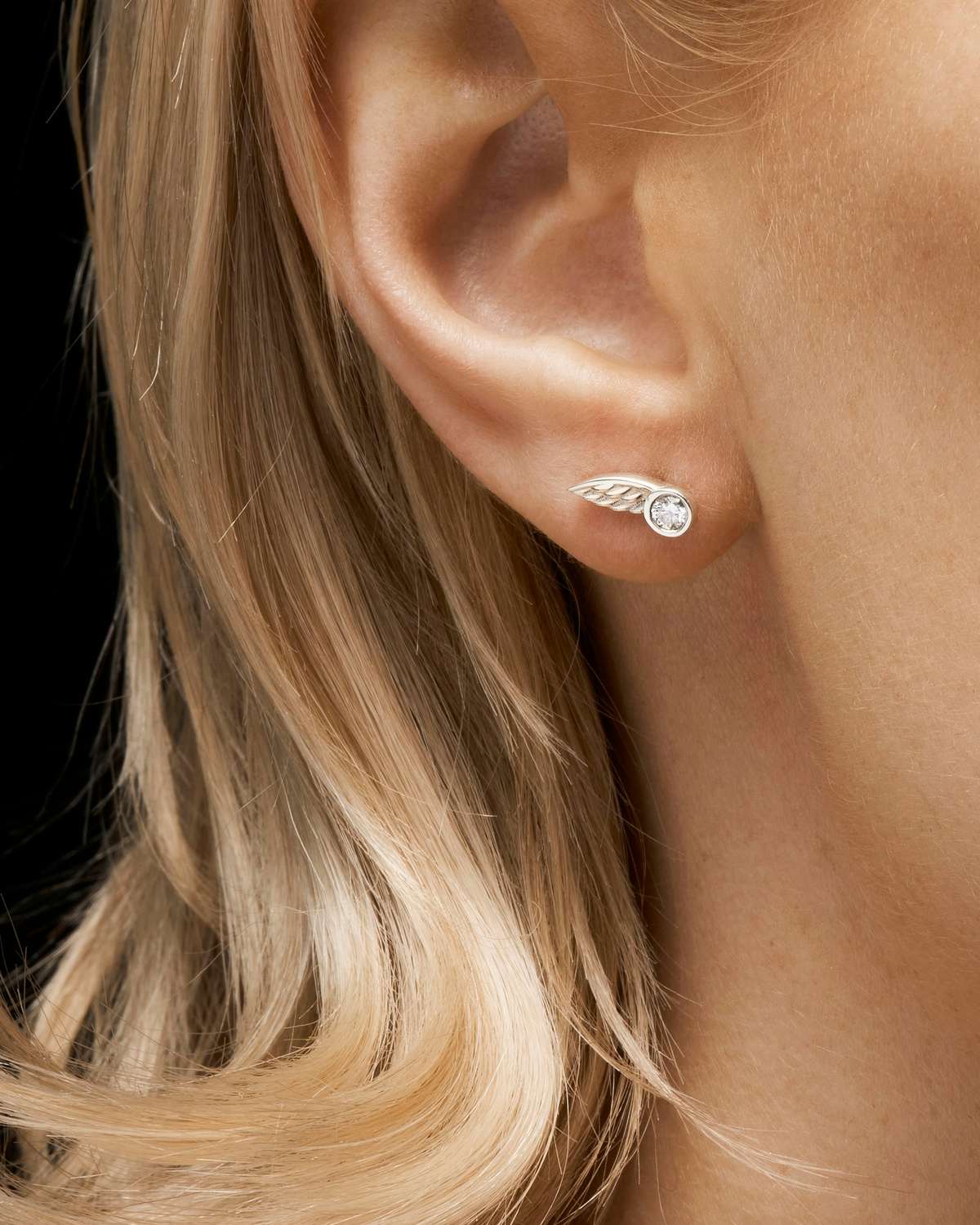 Wing Diamond Ear Stud-image-3