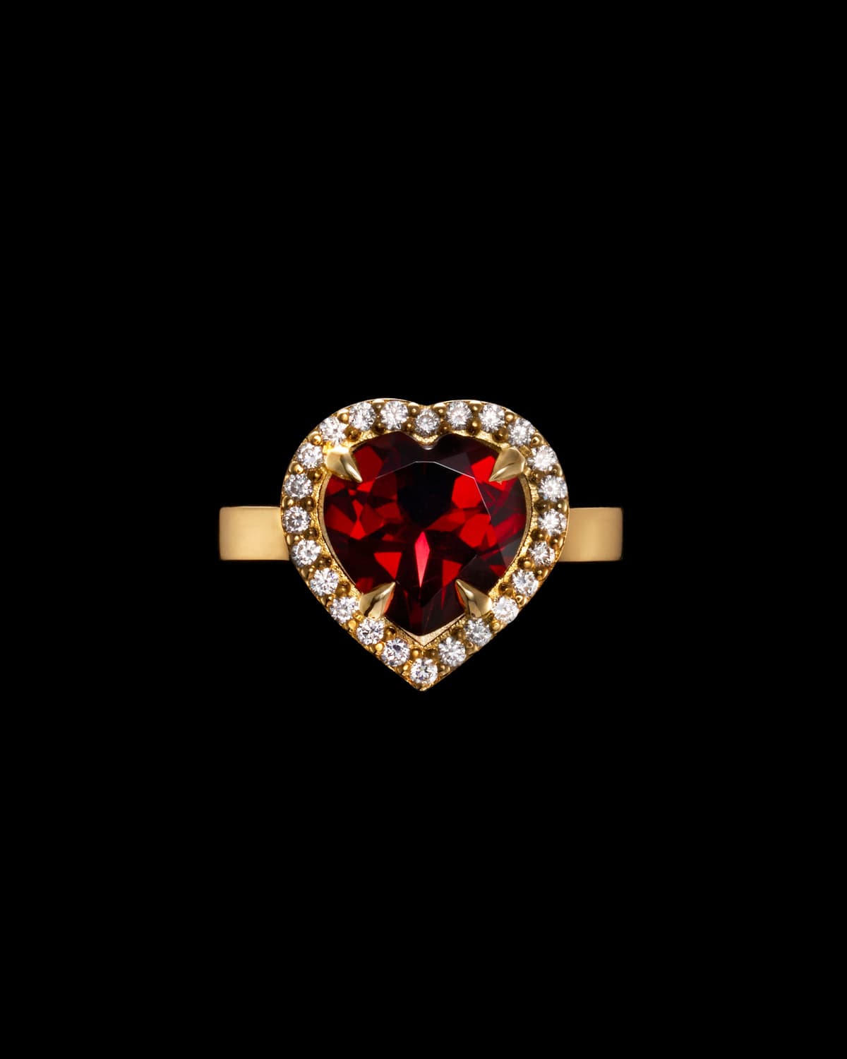 Halo Heart Ring