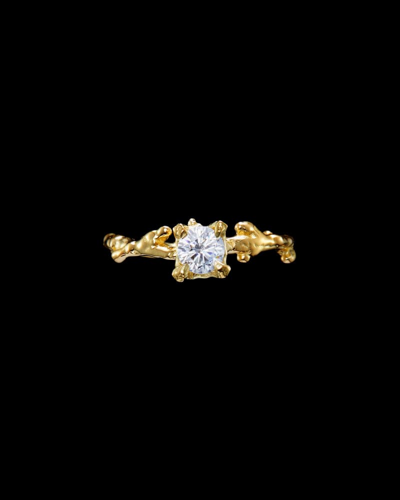 18K Yellow Gold - 0.5 CT G/VS Diamond