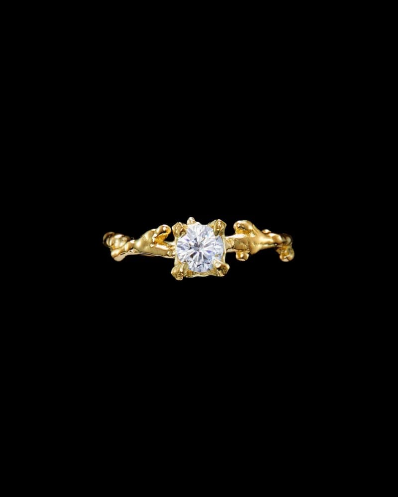 18K Yellow Gold - 0.5 CT G/VS Diamond