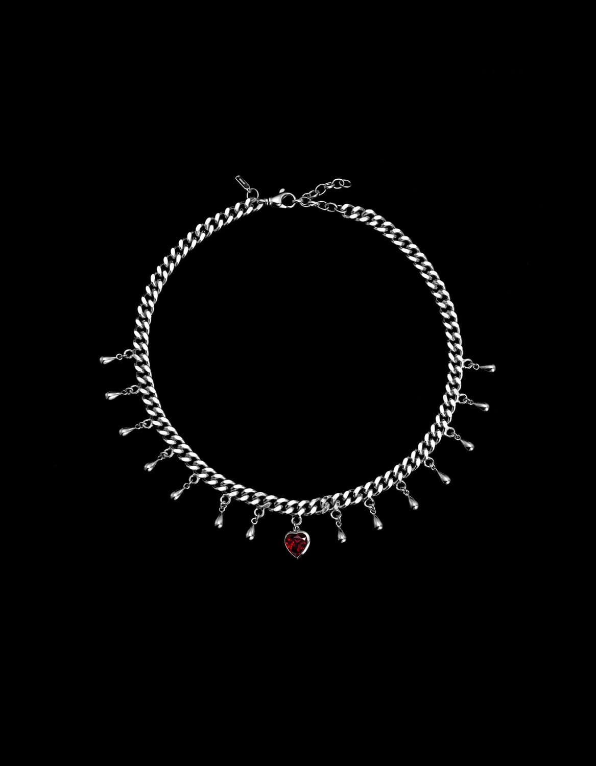 Drop of Heart Necklace