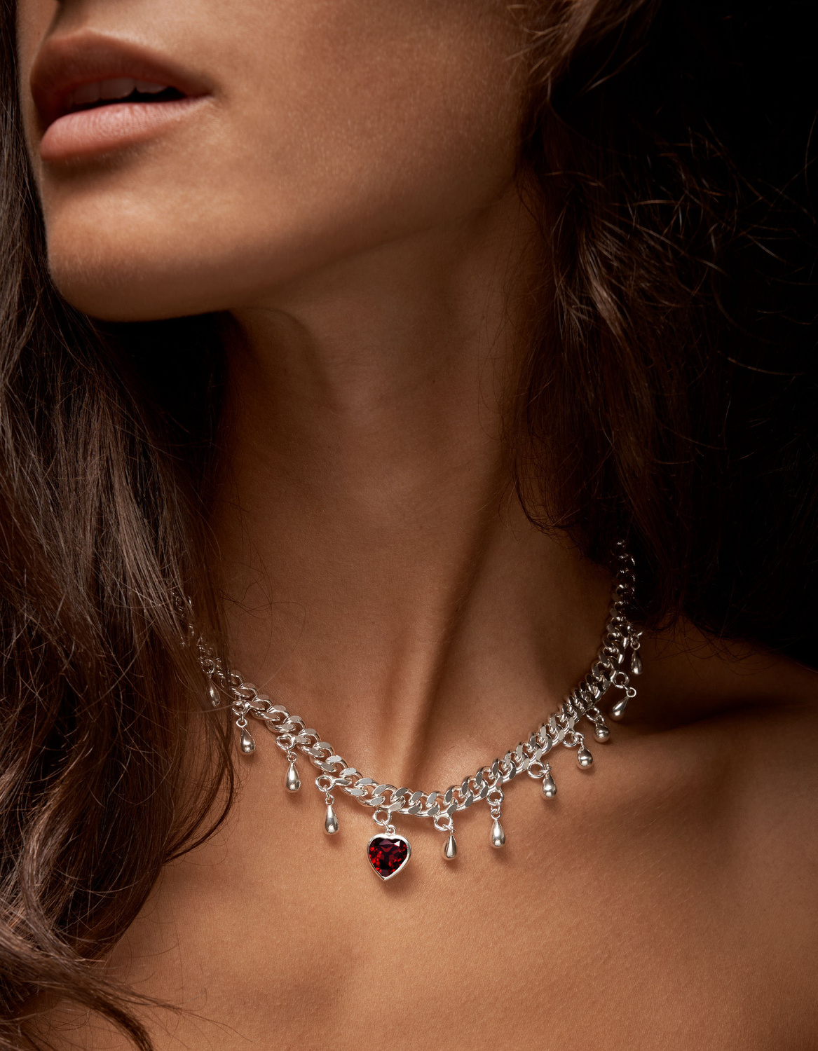 Drop of Heart Necklace-image-1