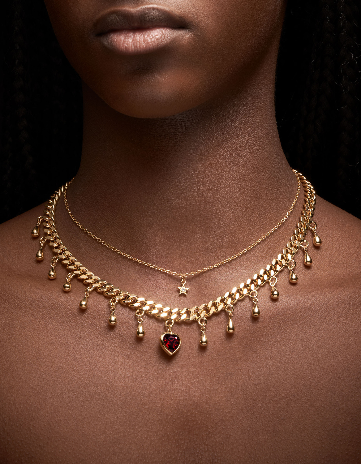 Drop of Heart Necklace-image-1