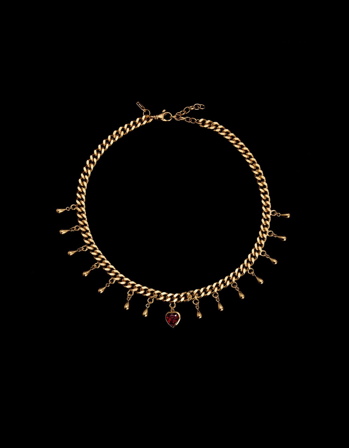 Drop of Heart Necklace