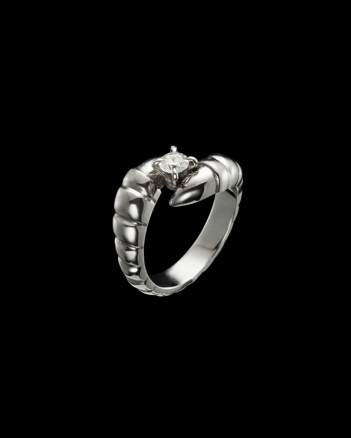 Claw Stone Diamond Ring-image-2