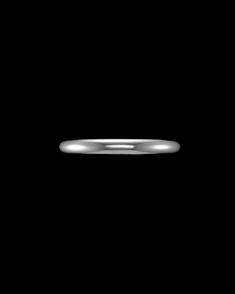 18K White Gold - 3 mm
