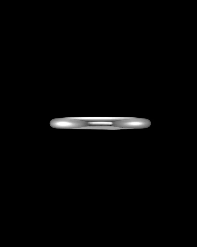 18K White Gold - 3 mm
