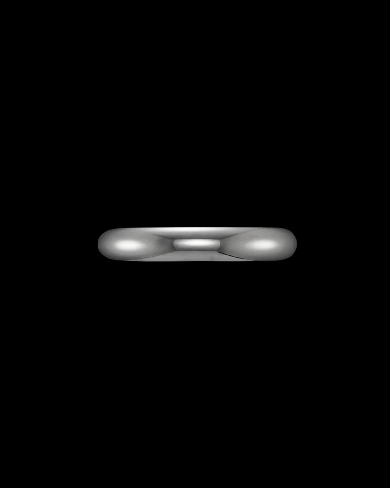 18K White Gold - 4 mm