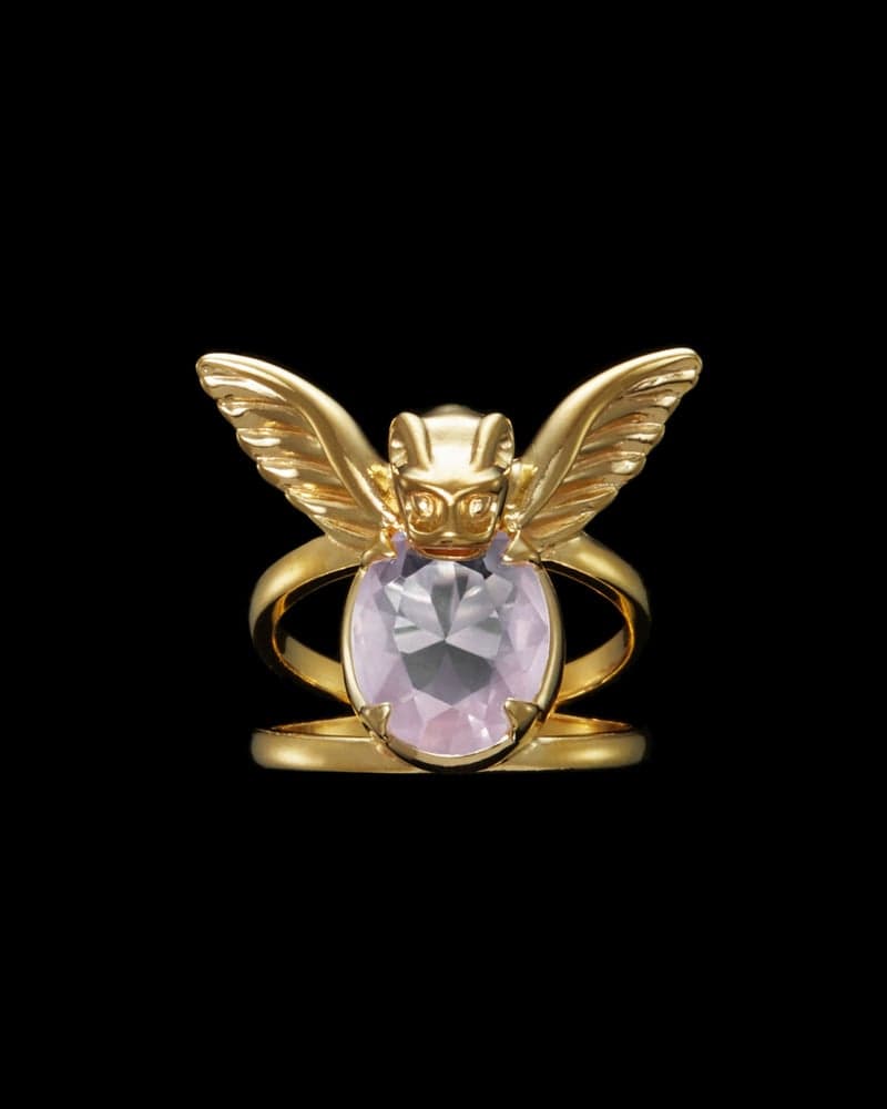 Gold-plated Silver - Rose Quartz