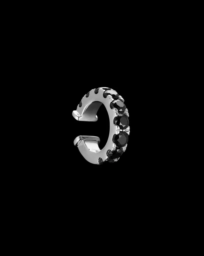 Silver - Black Spinel