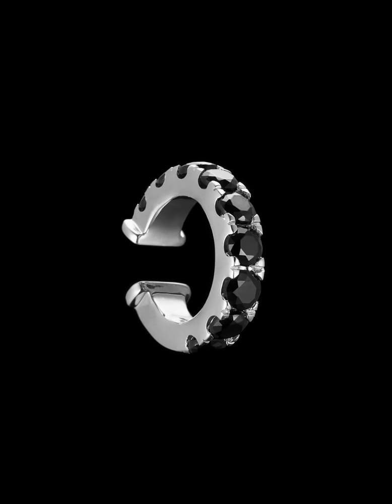 Silver - Black Spinel