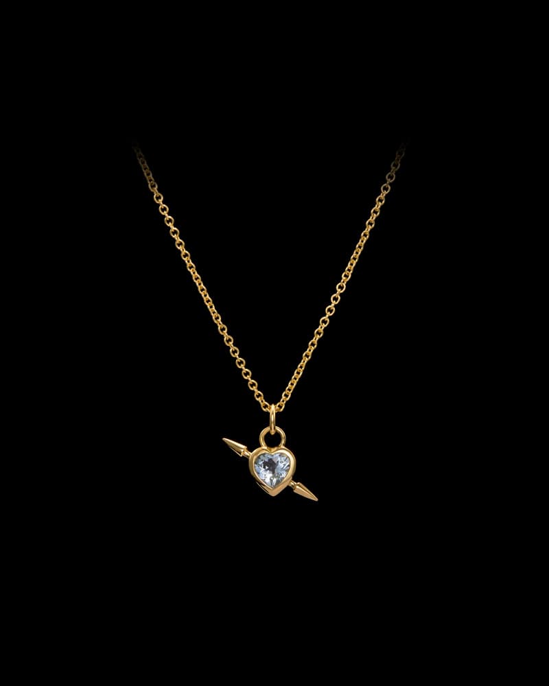 18K Yellow Gold - Aquamarine