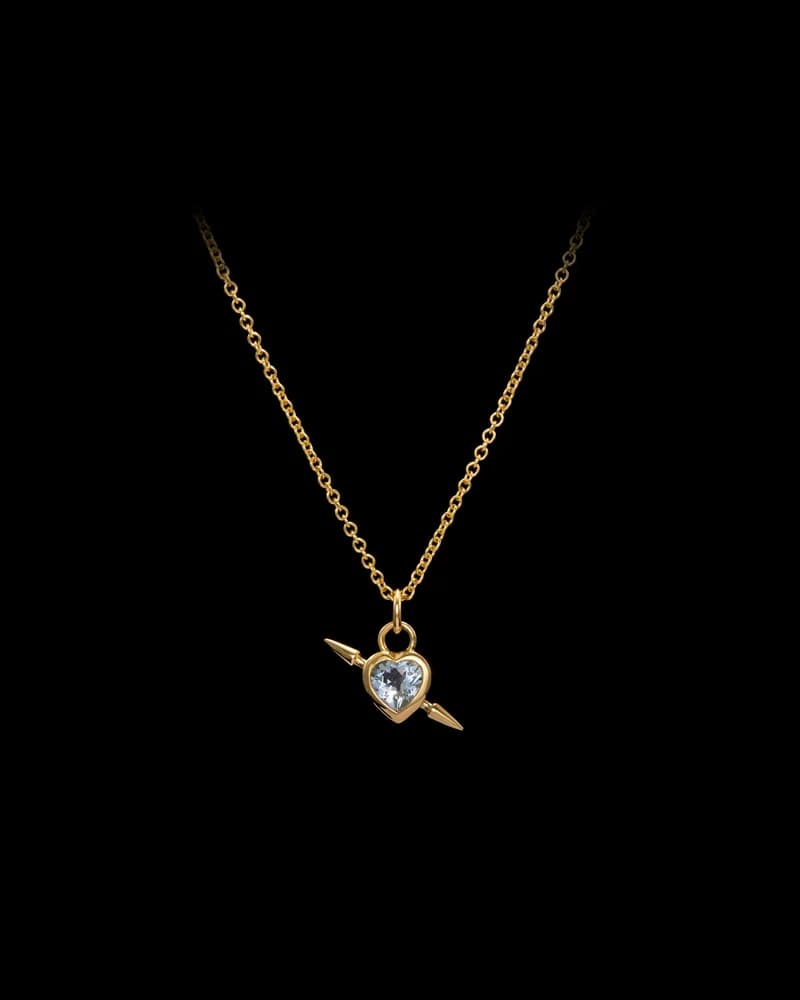18K Yellow Gold - Aquamarine