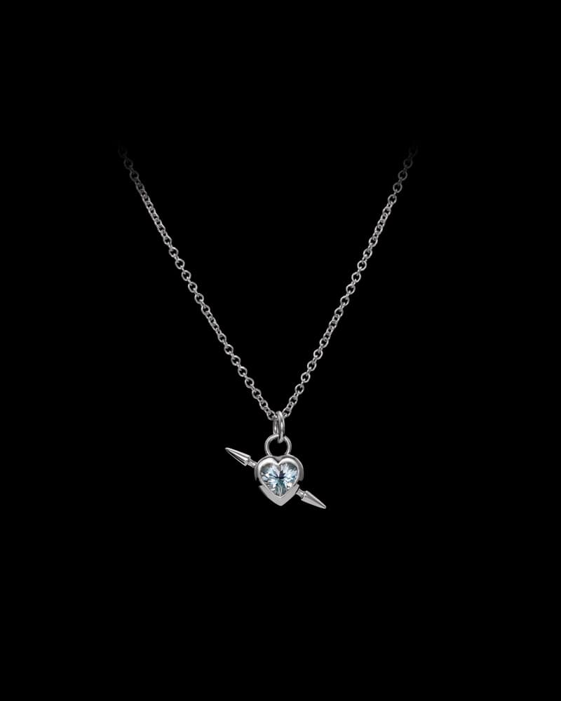 18K White Gold - Aquamarine